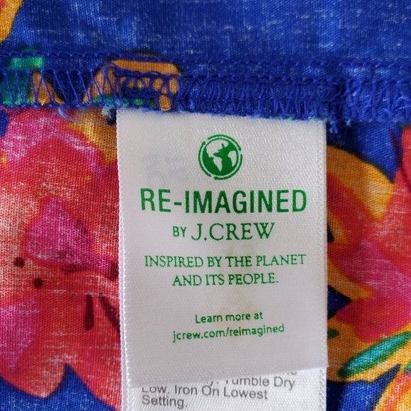 J. Crew Sleeveless Ruffle Top Size 3X Floral V-Neck Popover Spring Blouse NEW - Picture 10 of 13